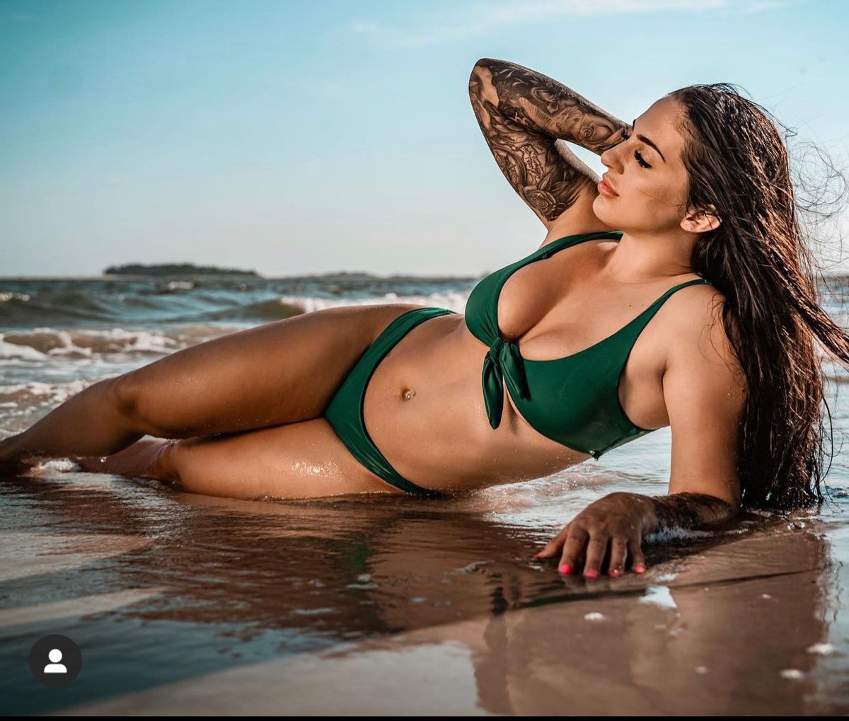 Fashion Photo Of Beautiful Girl With Dark Hair In Elegant Swimming Suit  Posing On Summer Beach Stock Photo - Download Image Now - iStock