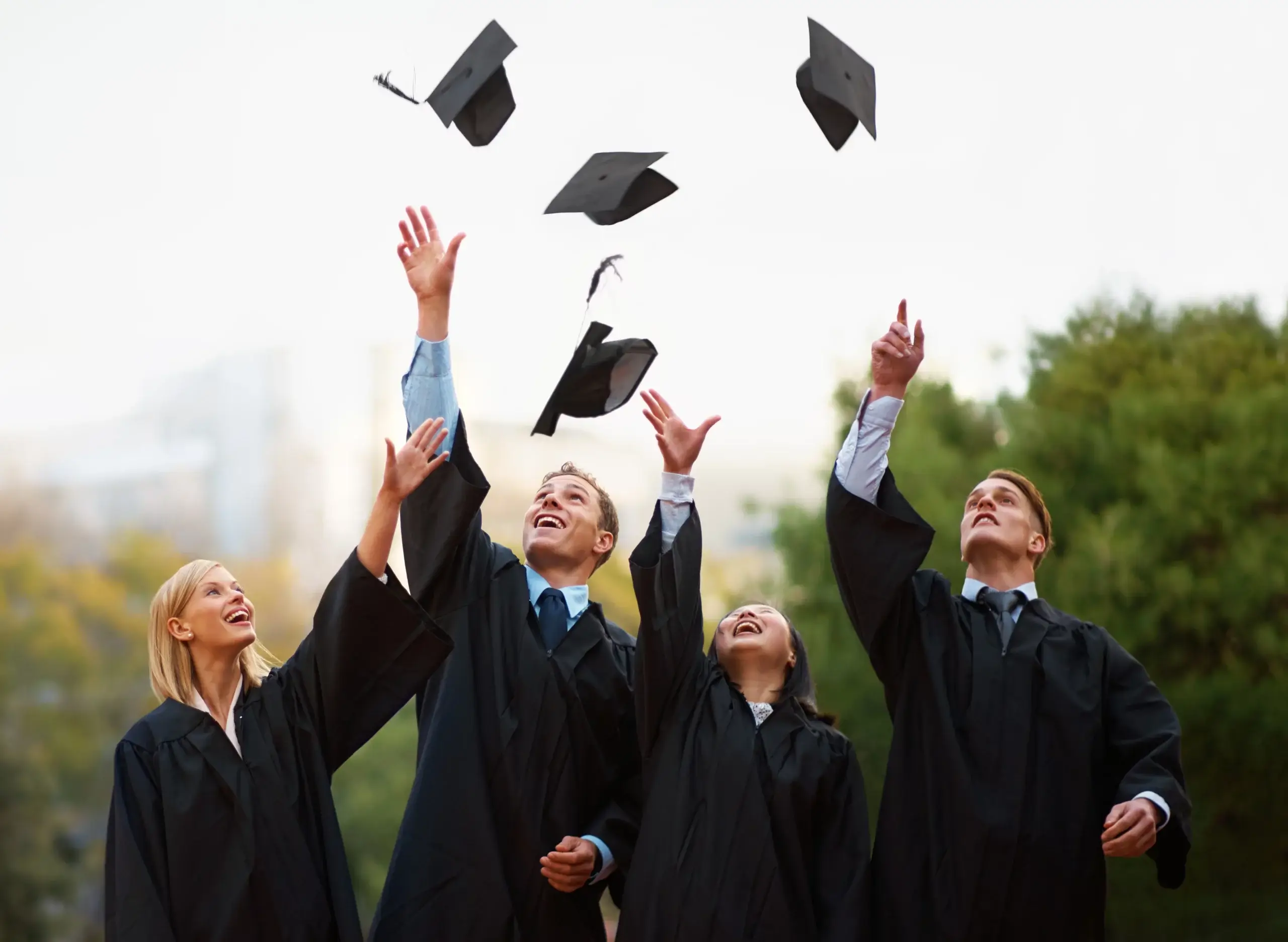 Classic Pose - Throwing the Graduation Cap .jpg