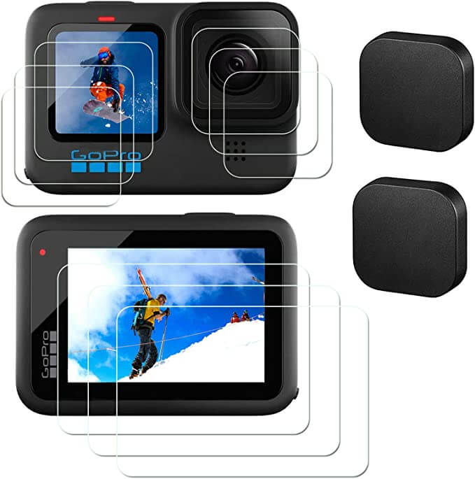 Silicone-based Glass Screen Protector for GoPro Hero 9,10, and 11