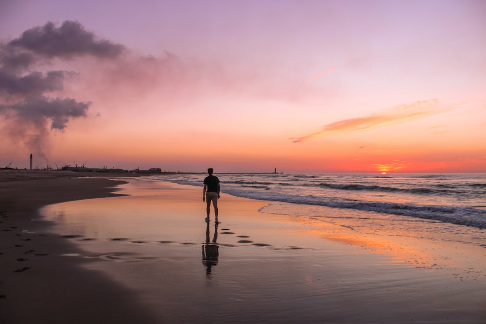 Walking on The Beach