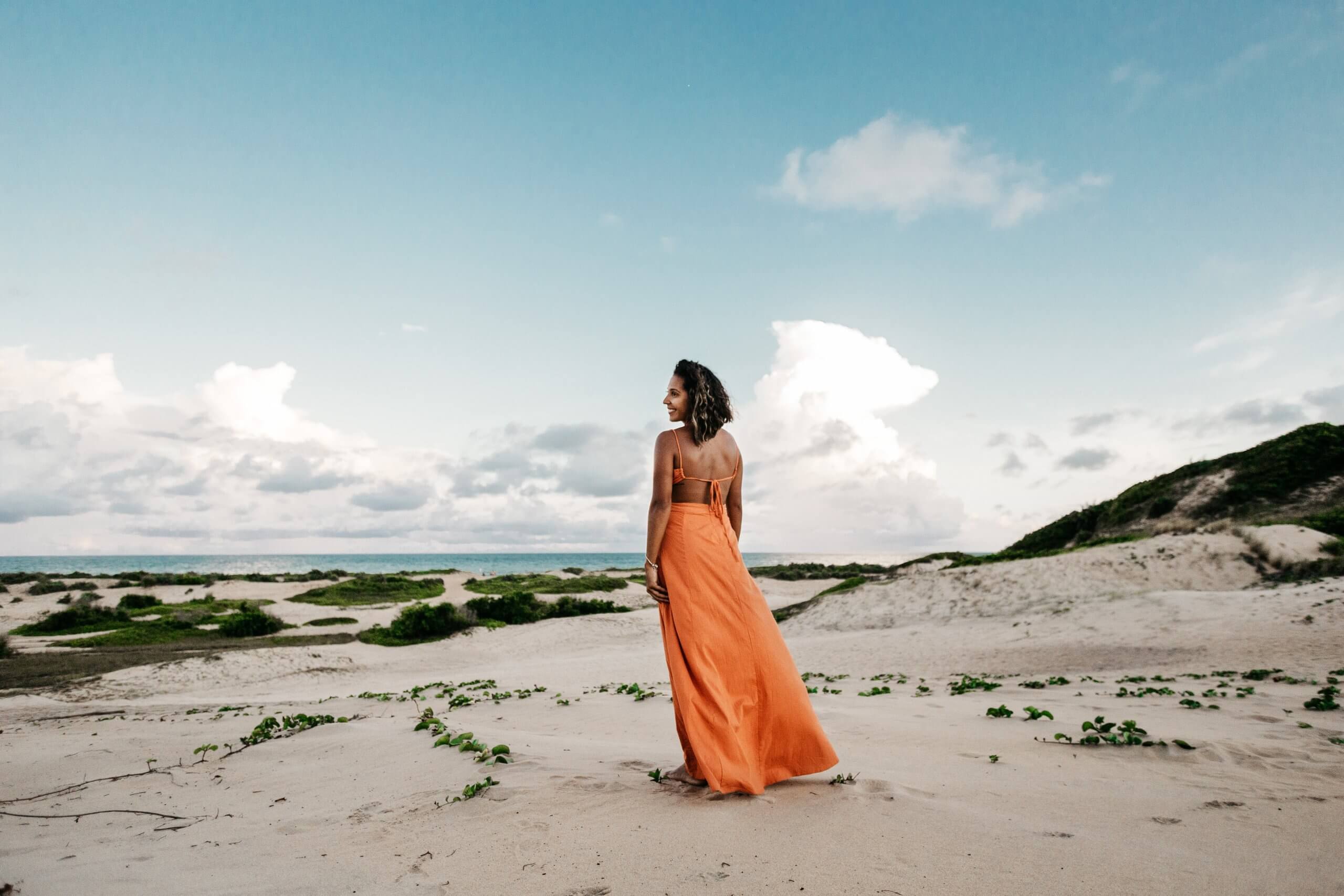 Women's Beach Dress Poses