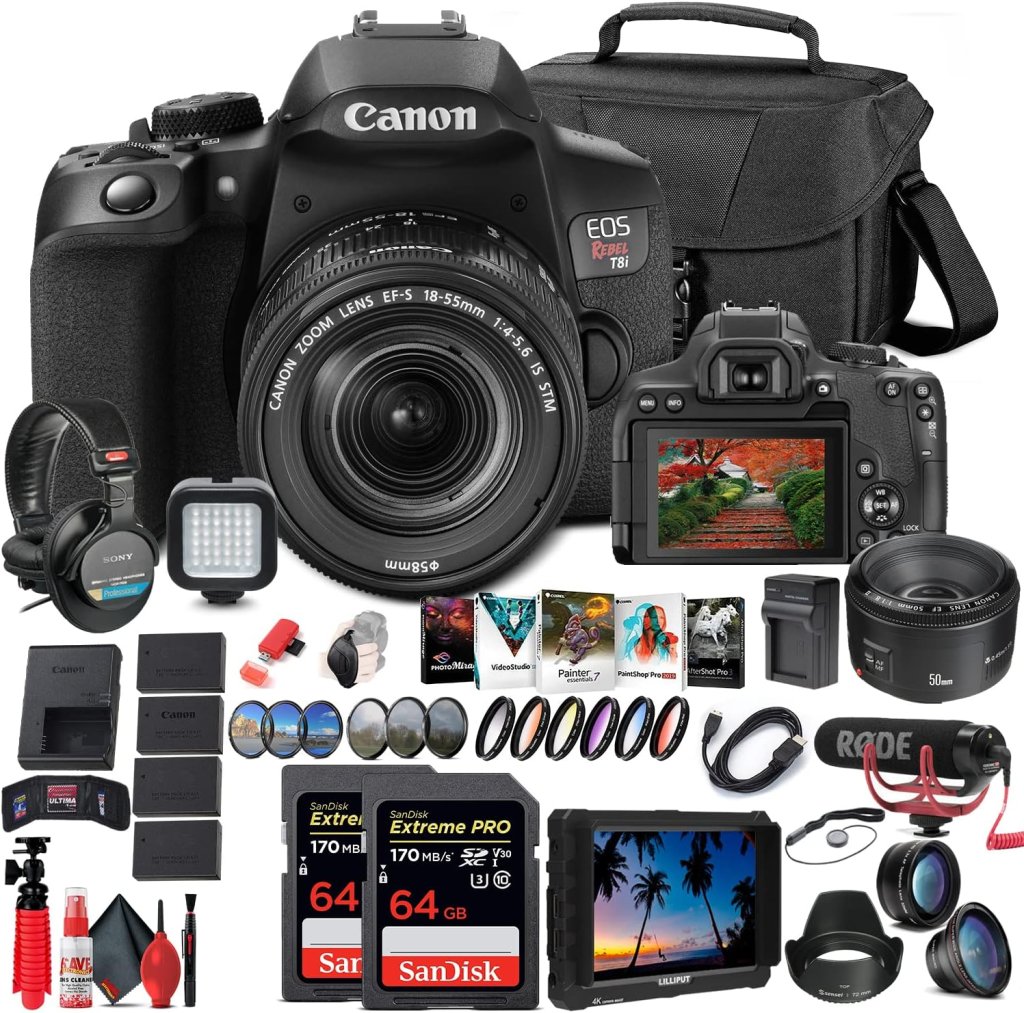 Canon EOS Rebel T8i DSLR Camera