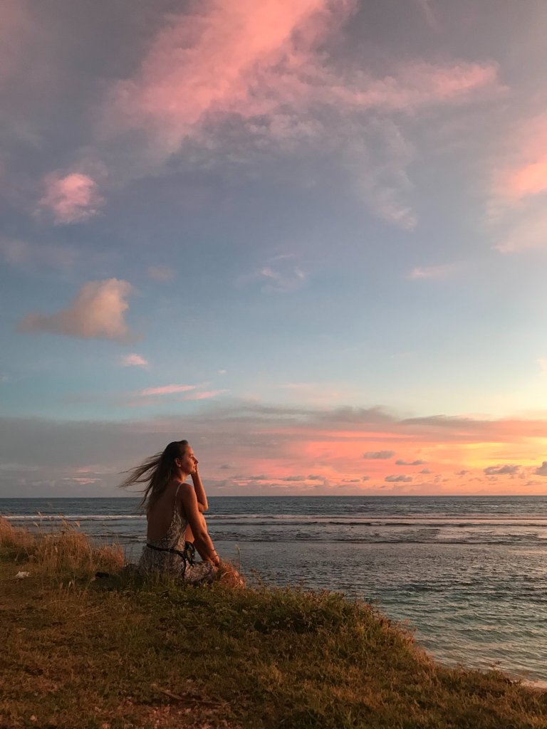 Sit While Facing the Ocean