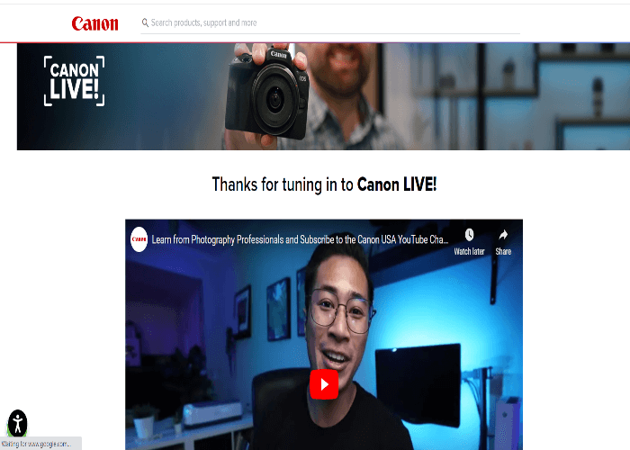 Canon Live Learning