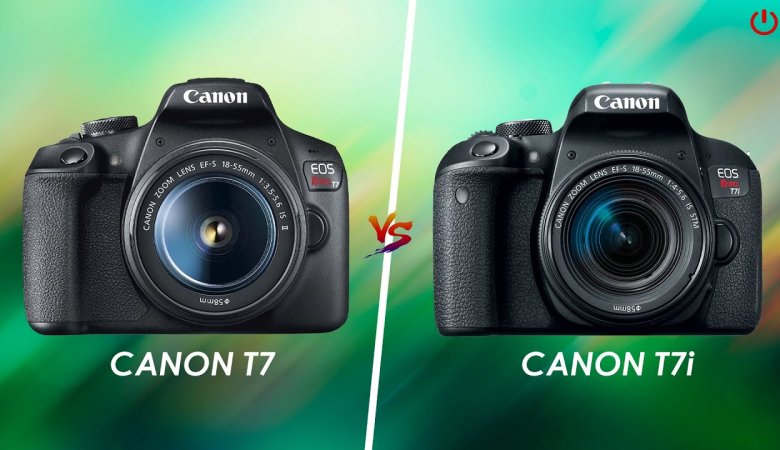 What is the Difference in Weight and Size Between the Canon T7 and T7i