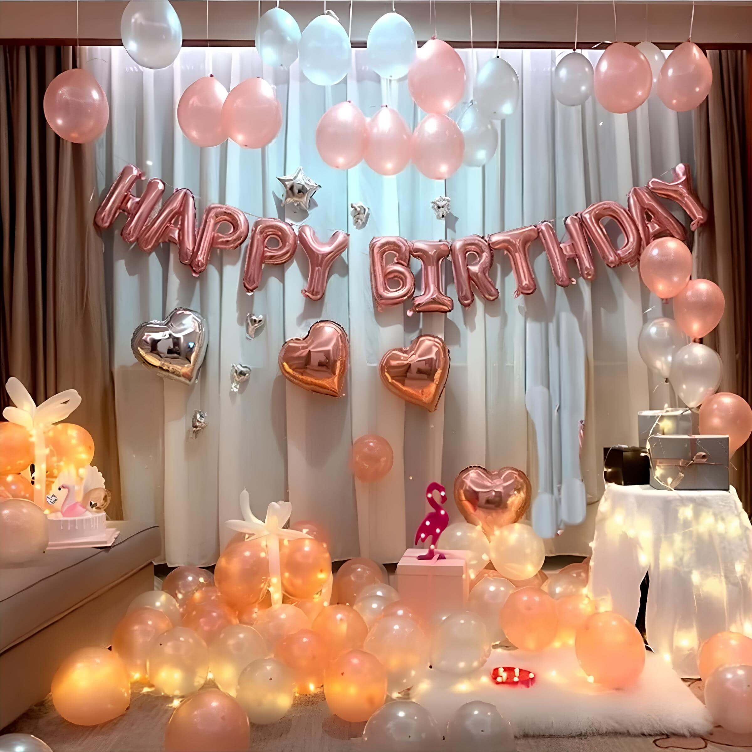happy birthday balloon decoration