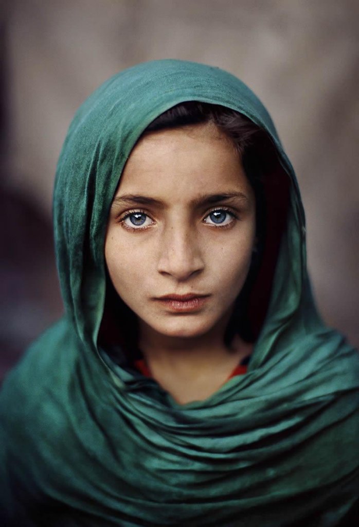 Girl with Green Shawl, Peshawar, Pakistan 