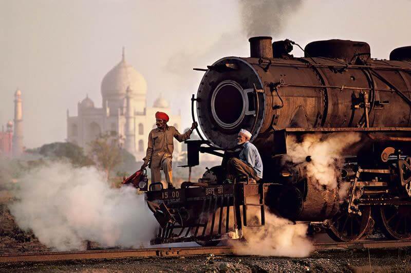 Taj and Train, Agra, India