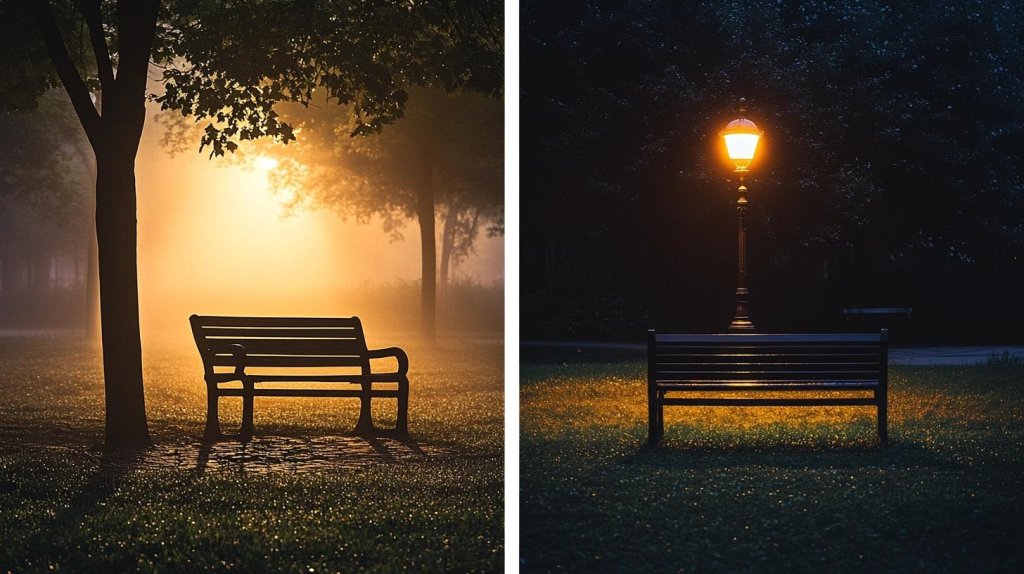 Time Progression (e.g., Day vs. Night)
